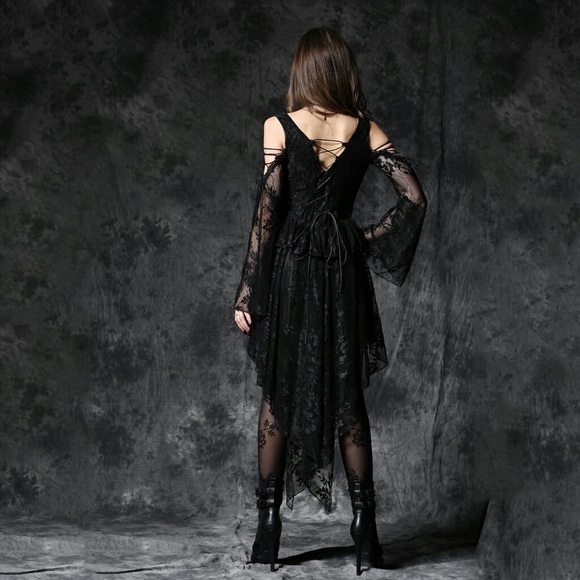 Dark In Love Ghost Lace Dress - Picture 3 of 7